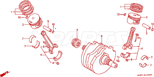 Billede af CLIP,PISTON PIN