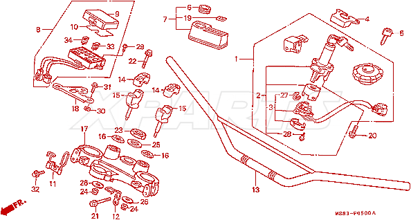 Billede af NUT,FLANGE,8MM