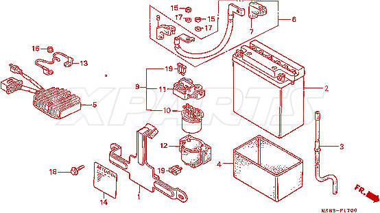 Billede af BATTERY YB12A-B
