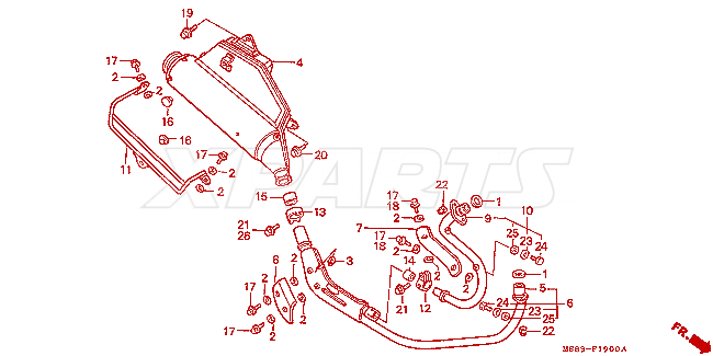 Billede af PACKING,MUFFLER