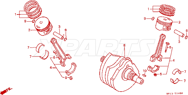 Billede af RING SET,PISTON (