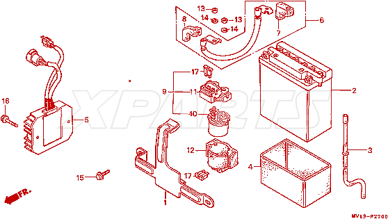 Billede af BOLT,FLANGE,6X25