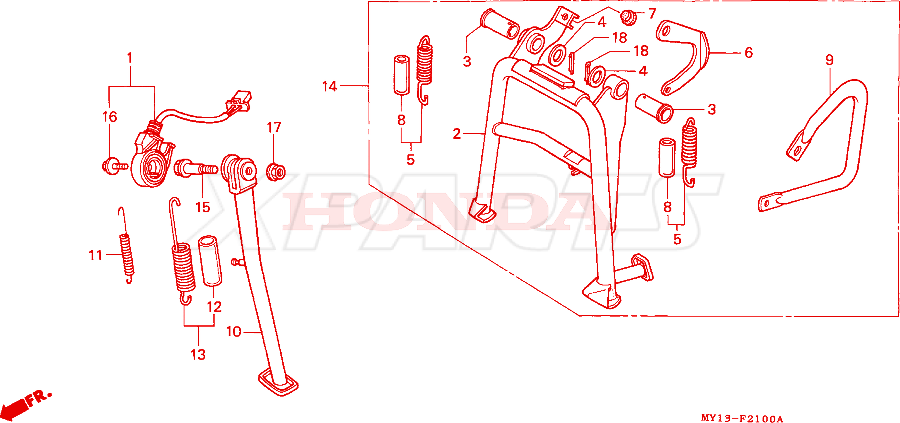 Billede af RUBBER,STAND STOP