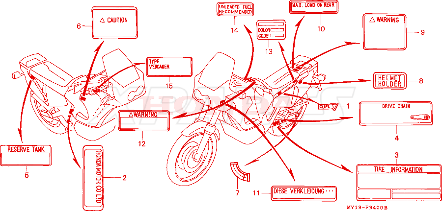 Billede af LABEL,HELMET HOLD
