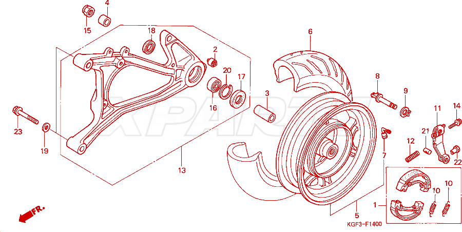 Billede af SPRING,REAR BRAKE