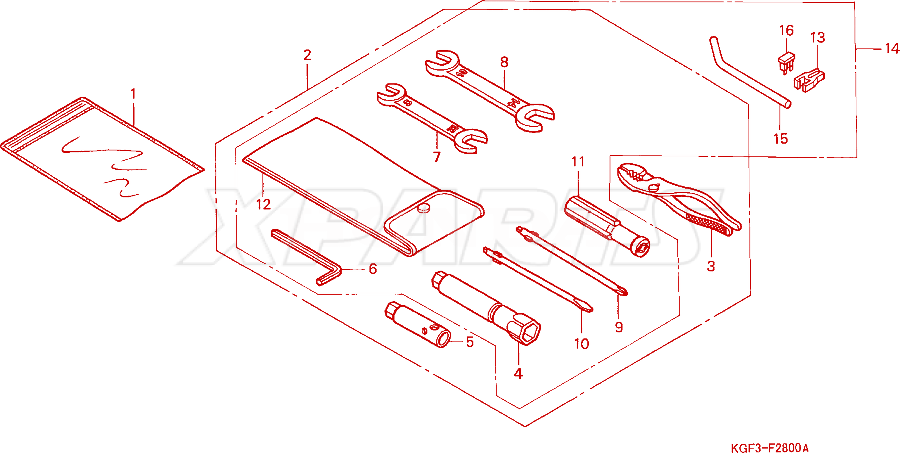 Billede af BAG,SERVICE BOOK