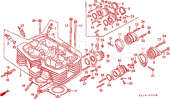 Billede af GUIDE,INLET VALVE