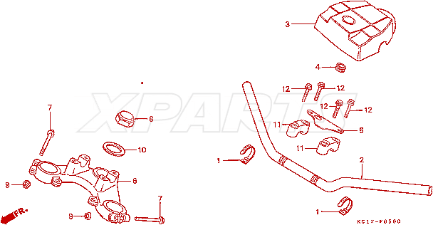 Billede af NUT, FLANGE, 7MM