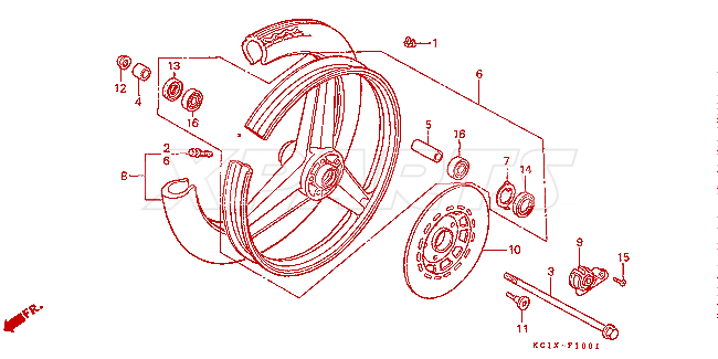 Billede af VALVE,RIM (DUNLOP