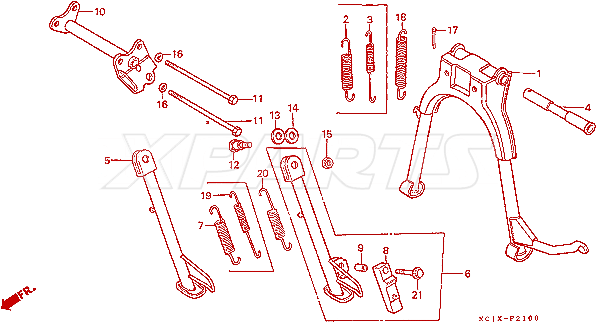 Billede af BOLT,SIDE STAND P