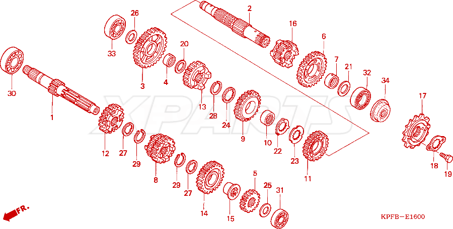Billede af (90084-041-000) BOLT,DRIVE SPRKT