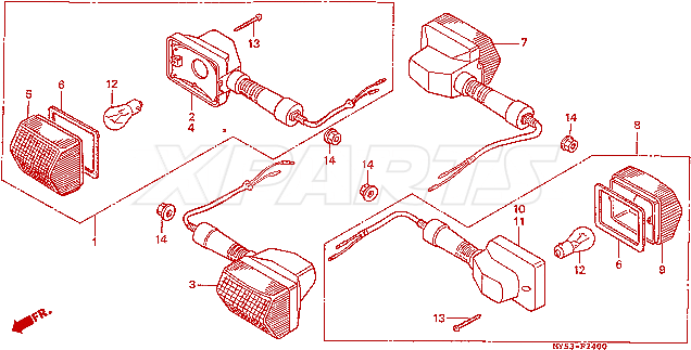 Billede af (90303-428-900) NUT,FLANGE,10MM