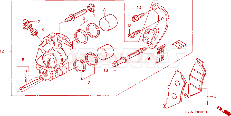 Billede af SEAL SET PISTON 30