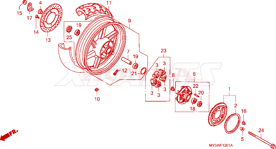 Billede af NUT,SPL U 16MM