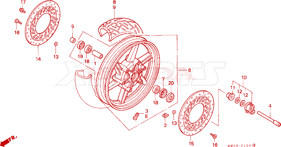 Billede af (91054-MAM-003) BEARING,RADIAL BA