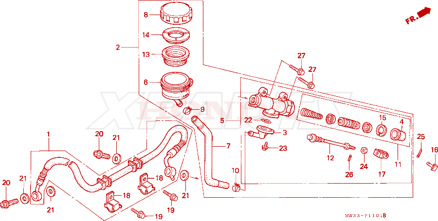 Billede af CLAMPER,BRAKE HOS