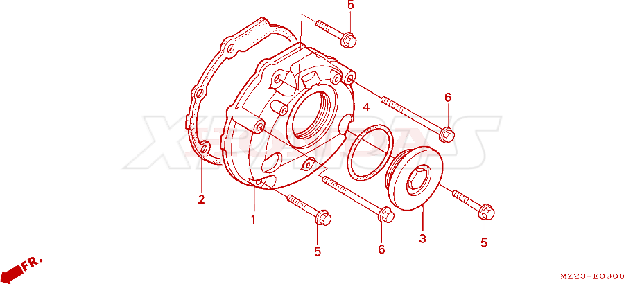 Billede af BOLT,FLANGE,NSHF,