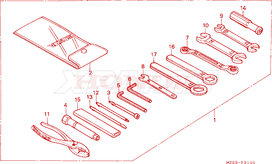 Billede af WRENCH,BOX,8MM