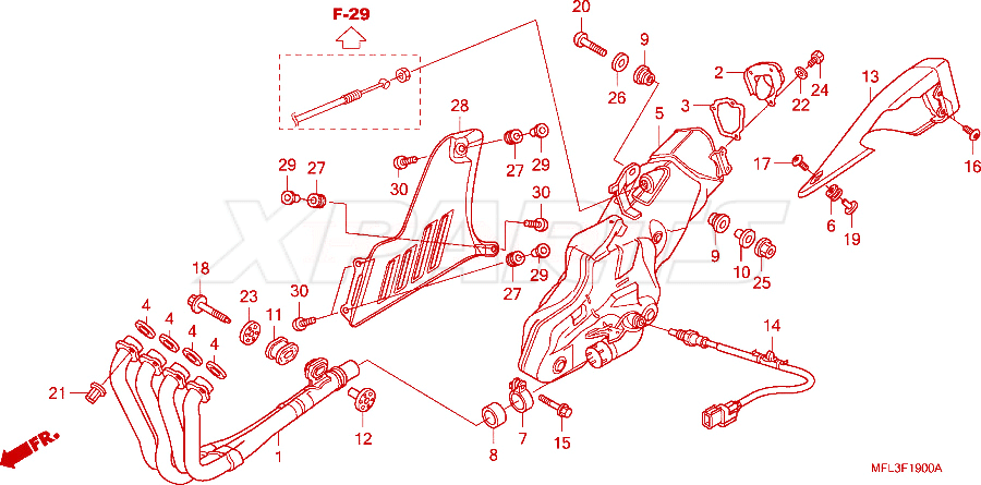 Billede af BOLT,FLANGE,DR,8X