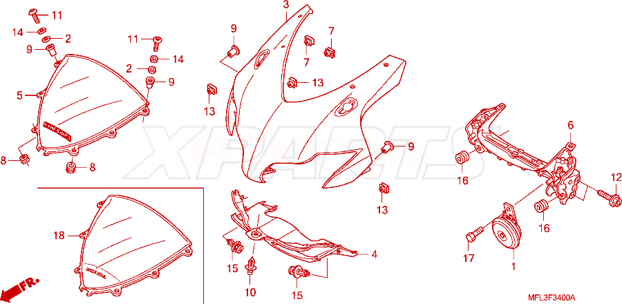 Billede af NUT,CLIP 4MM