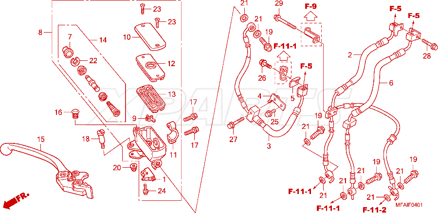 Billede af LEVER ASSY,R HAND