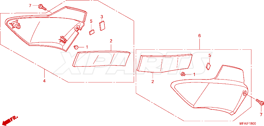 Billede af RUBBER B,SIDE COV