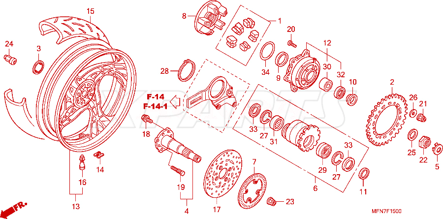 Picture of O-RING,SPROCKET H