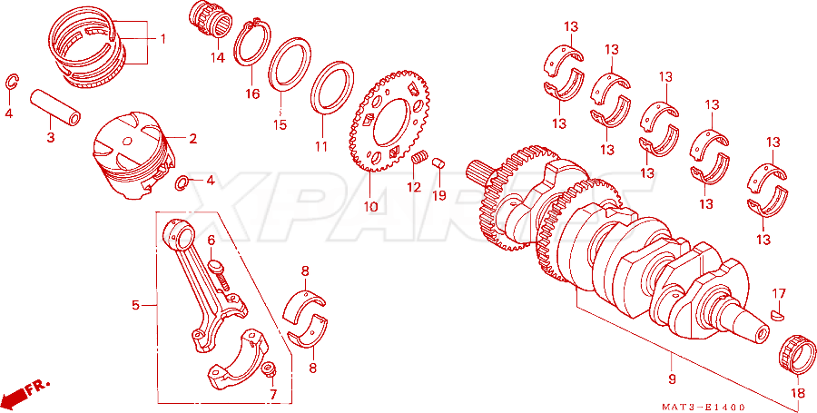 Billede af BRG,CRANKSHAFT C
