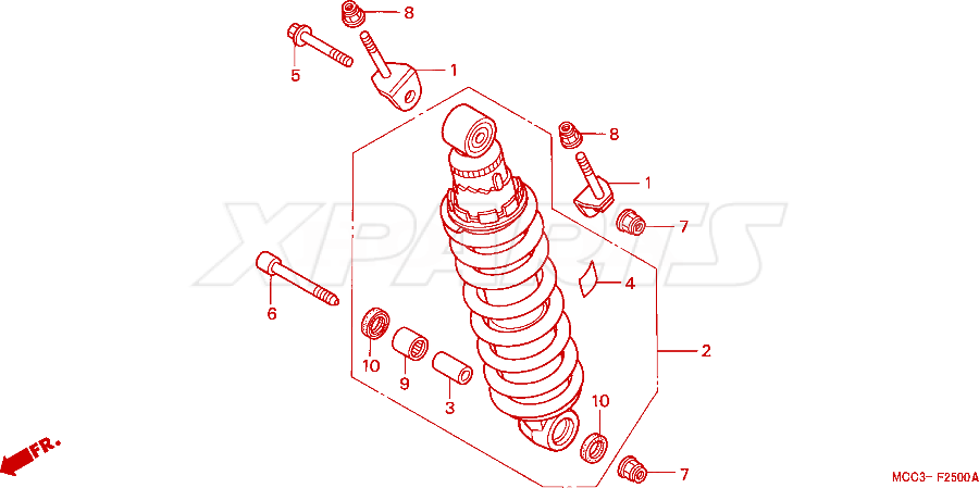 Picture of LABEL,RR DAMPER