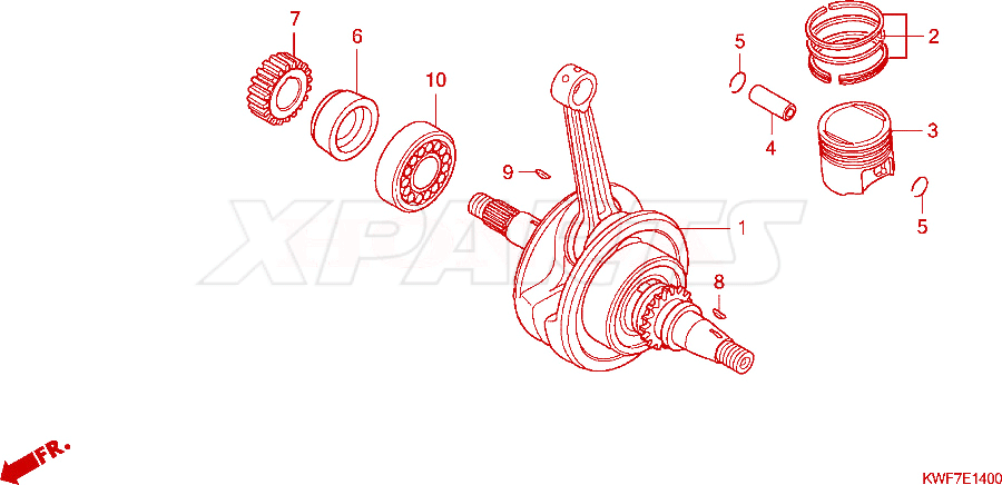 Billede af CLIP,PISTON PIN,1