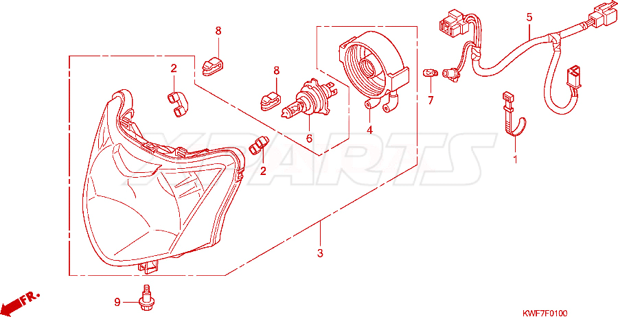 Billede af CLIP HEADLIGHT