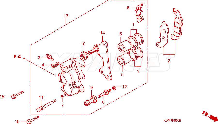Billede af PAD SET,FR BRAKE