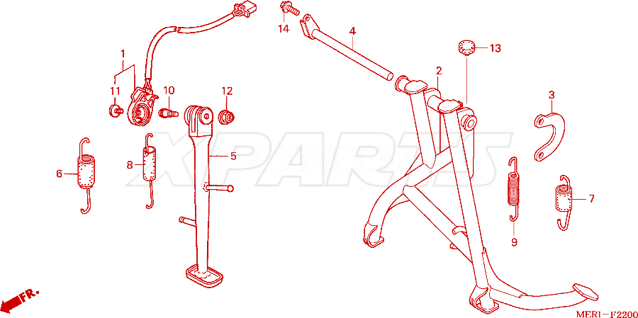 Billede af SET,SIDE STAND SW