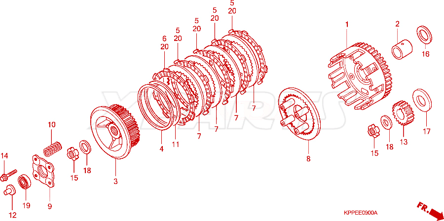 Billede af ROD,CLUTCH LIFTER