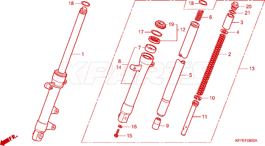 Billede af PIPE COMP,FR FORK