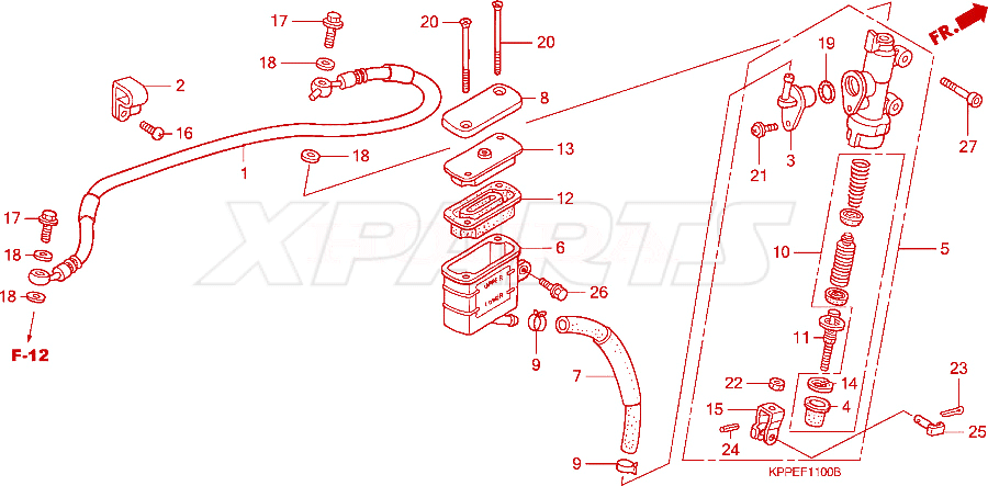 Billede af SCREW,FLAT,4X45