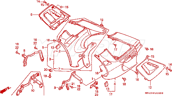 Bild von BOLT,FAIRING,6MM
