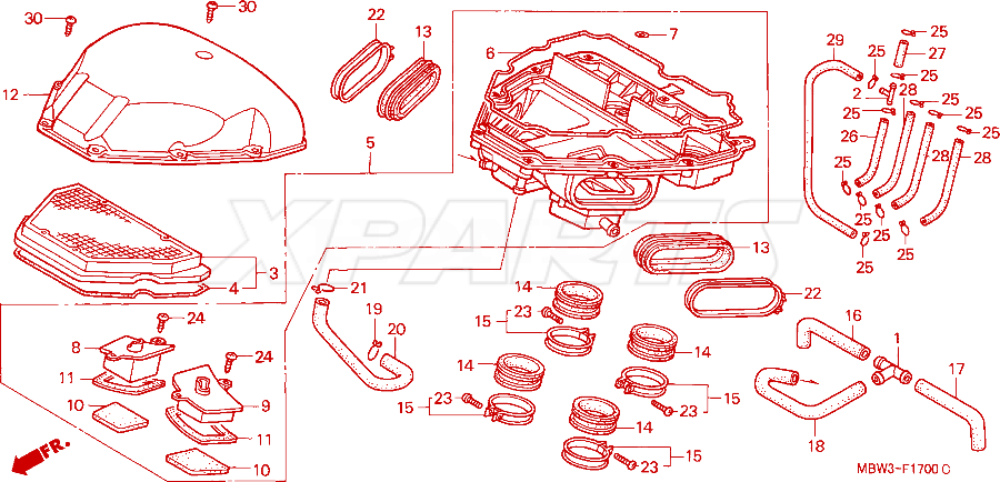 Billede af FILTER,AIR/C CASE