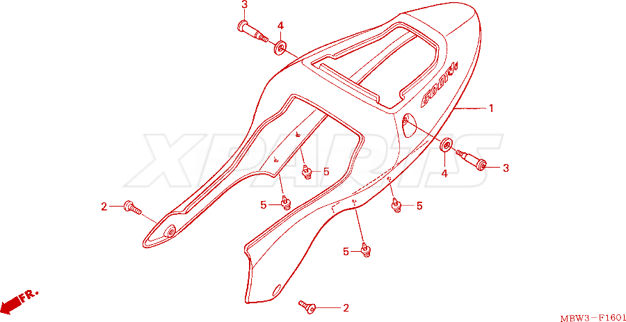 Billede af BOLT,RR COWL HOOK