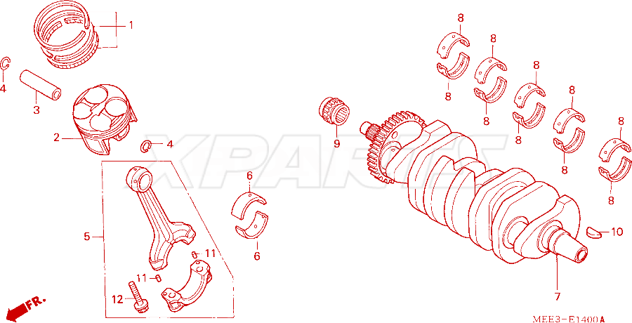 Billede af CONNECTING ROD BOLTS