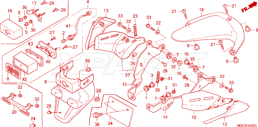 Billede af COLLAR,FENDER SET