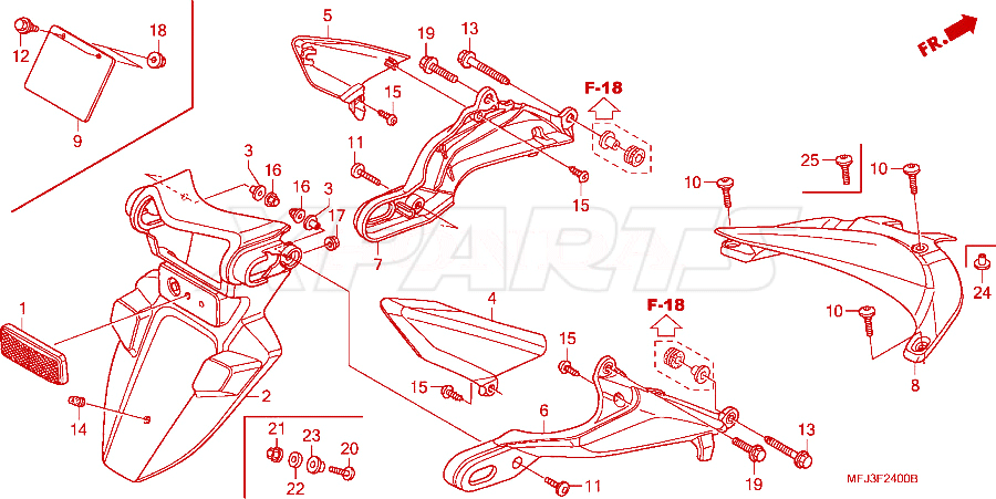 Billede af FENDER A,REAR