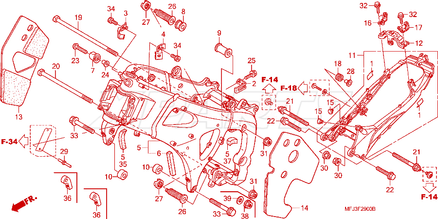 Billede af BOLT,FLANGE,DR,12