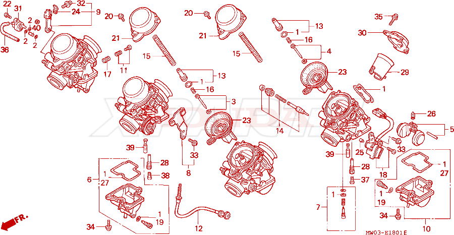 Billede af GASKET SET,A