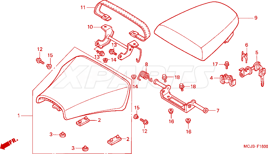 Billede af BOLT,FLANGE SOCKE