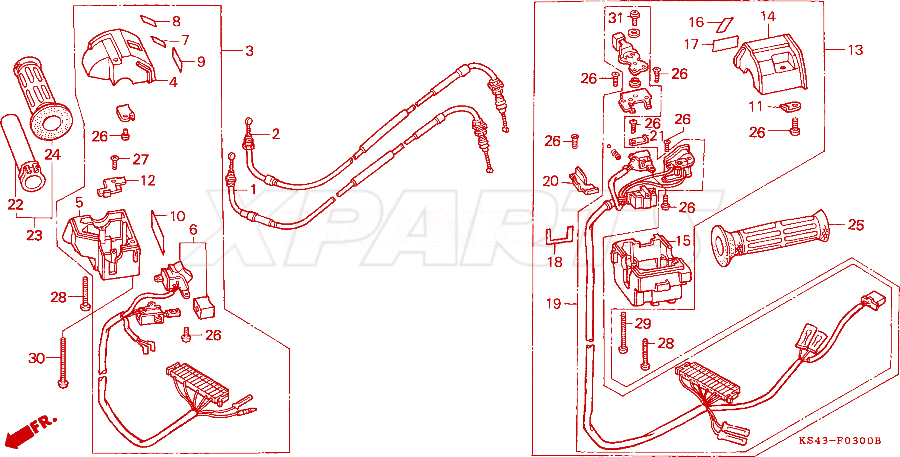 Bild von GRIP SET,R.HANDLE