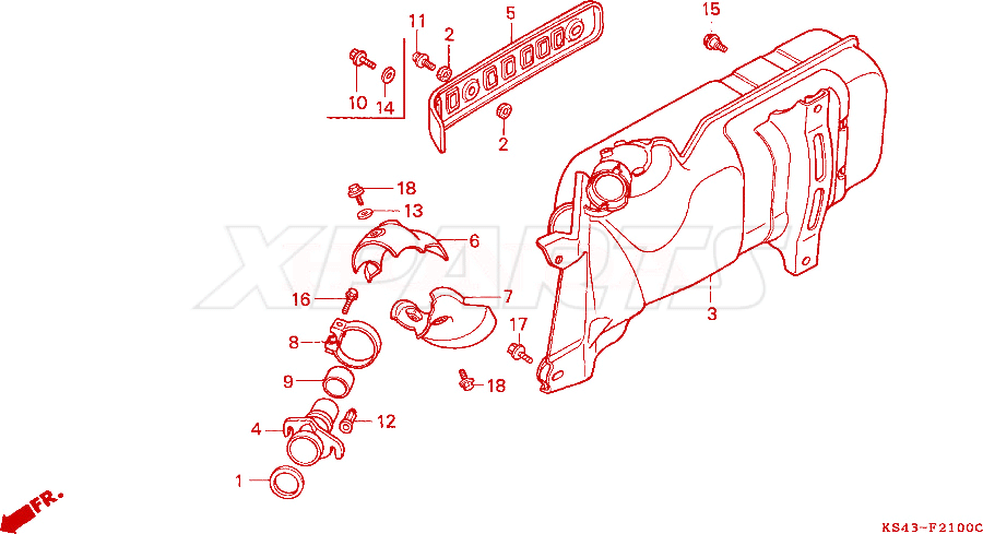 Billede af BOLT,FLANGE,8X40