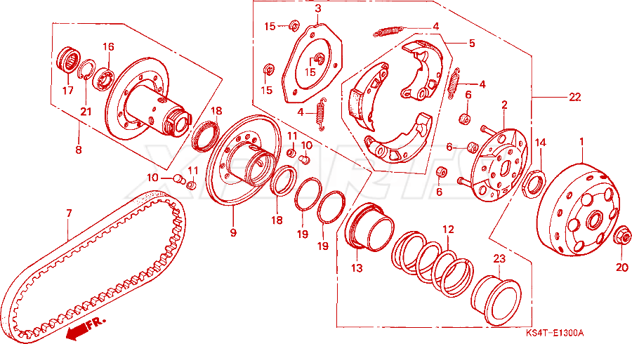Picture of PLATE,CLUTCH SIDE
