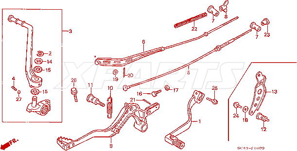 Picture of (94201-253-00) PIN,COTTER 2.5X15