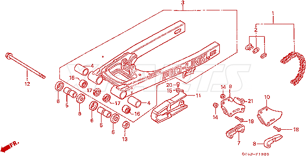 Billede af SLIDER,CHAIN GUID